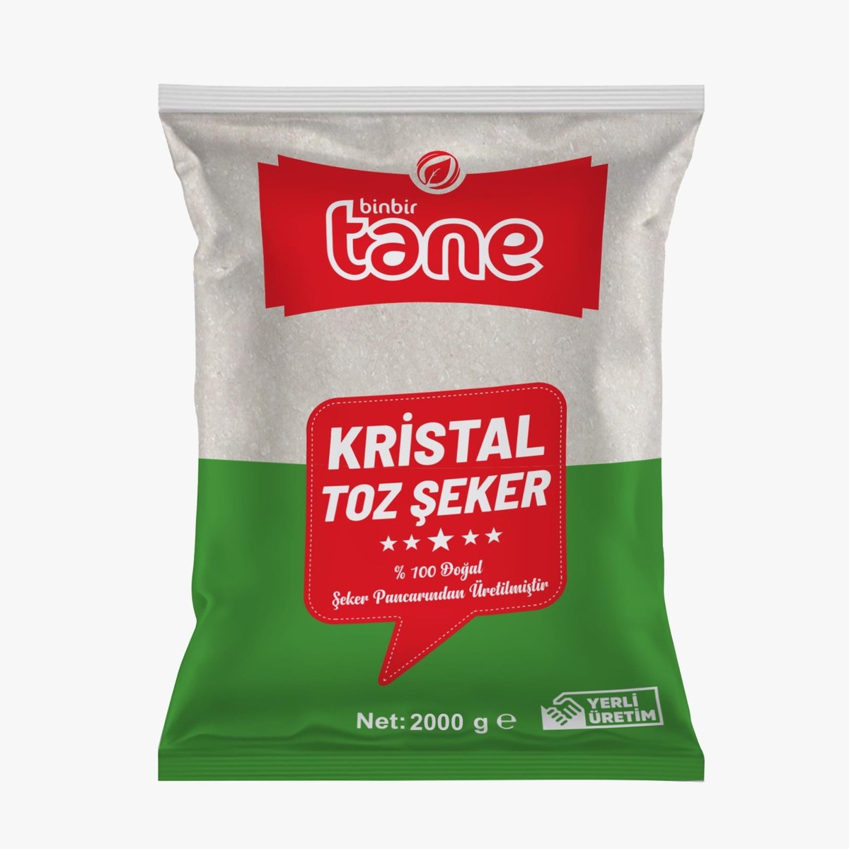 Tane Tane Toz Şeker 1kg